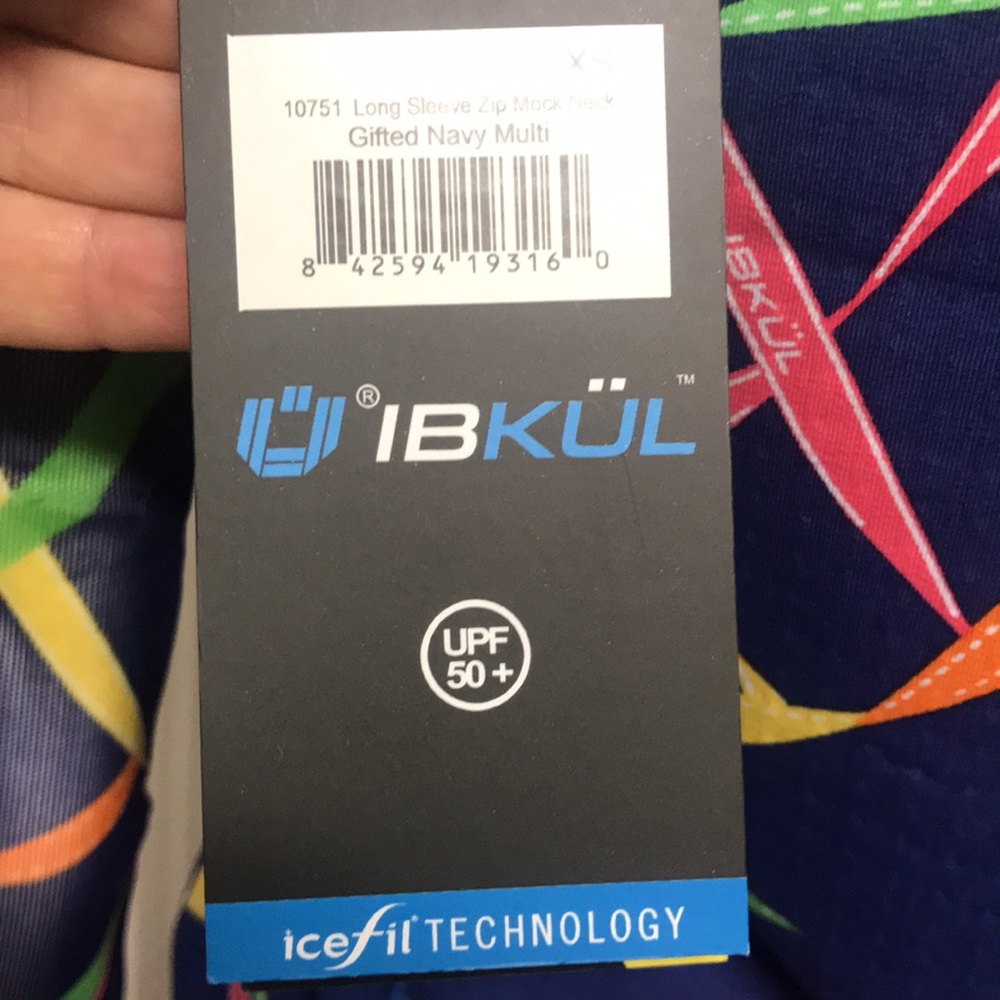 Ibkul Golf/Tennis/Athleisure 1/4 Zip L/S Top, NWT! - Picture 7 of 9